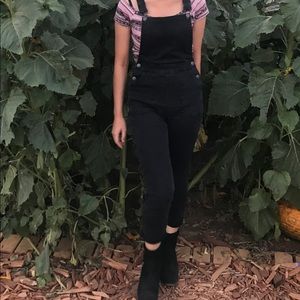 Brandy Melville black overalls with SM booties